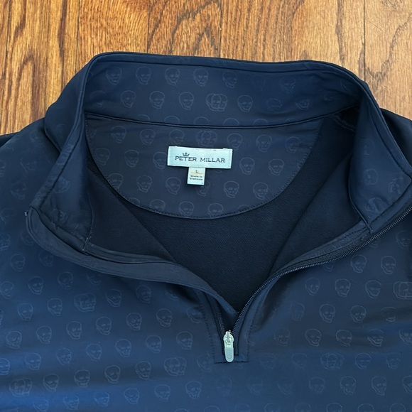 Peter Millar navy blue skull pullover - Picture 2 of 3